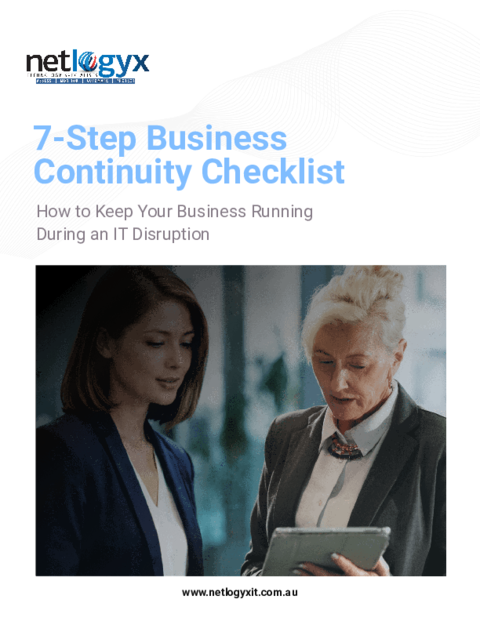 Cover of 7-Step Business Continuity Checklist