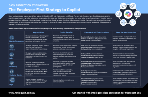 Cover: Data Protection by Function: An Employee-First Approach to Copilot