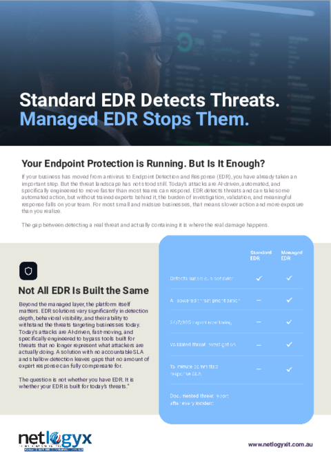 Cover of Managed EDR at a Glance
