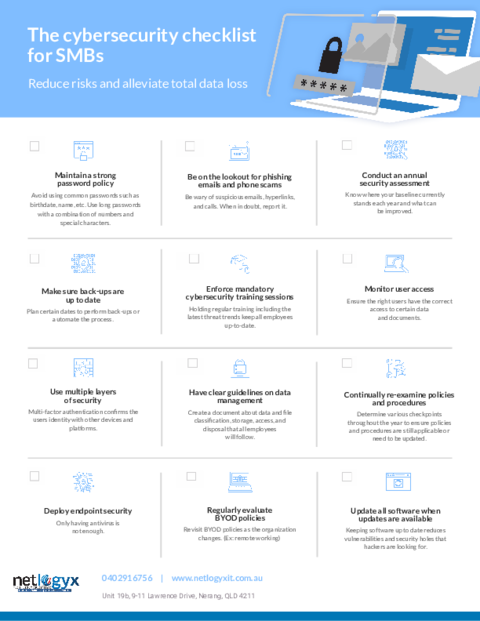 Cover of The Cybersecurity Checklist for SMBs