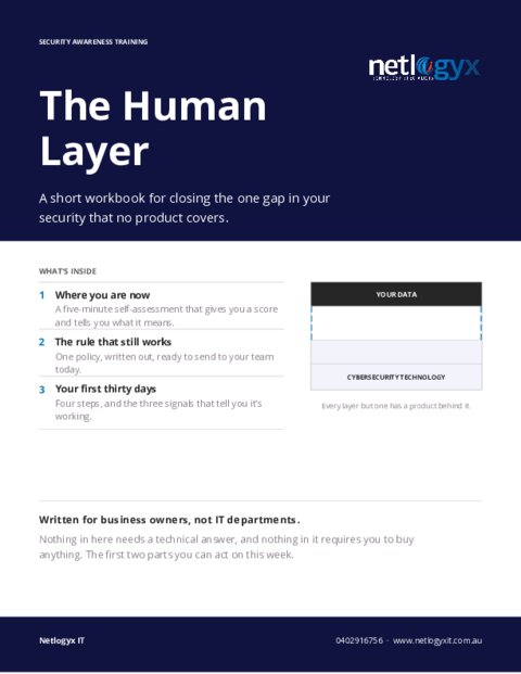 Cover: The Human Layer Workbook: Security Awareness Training